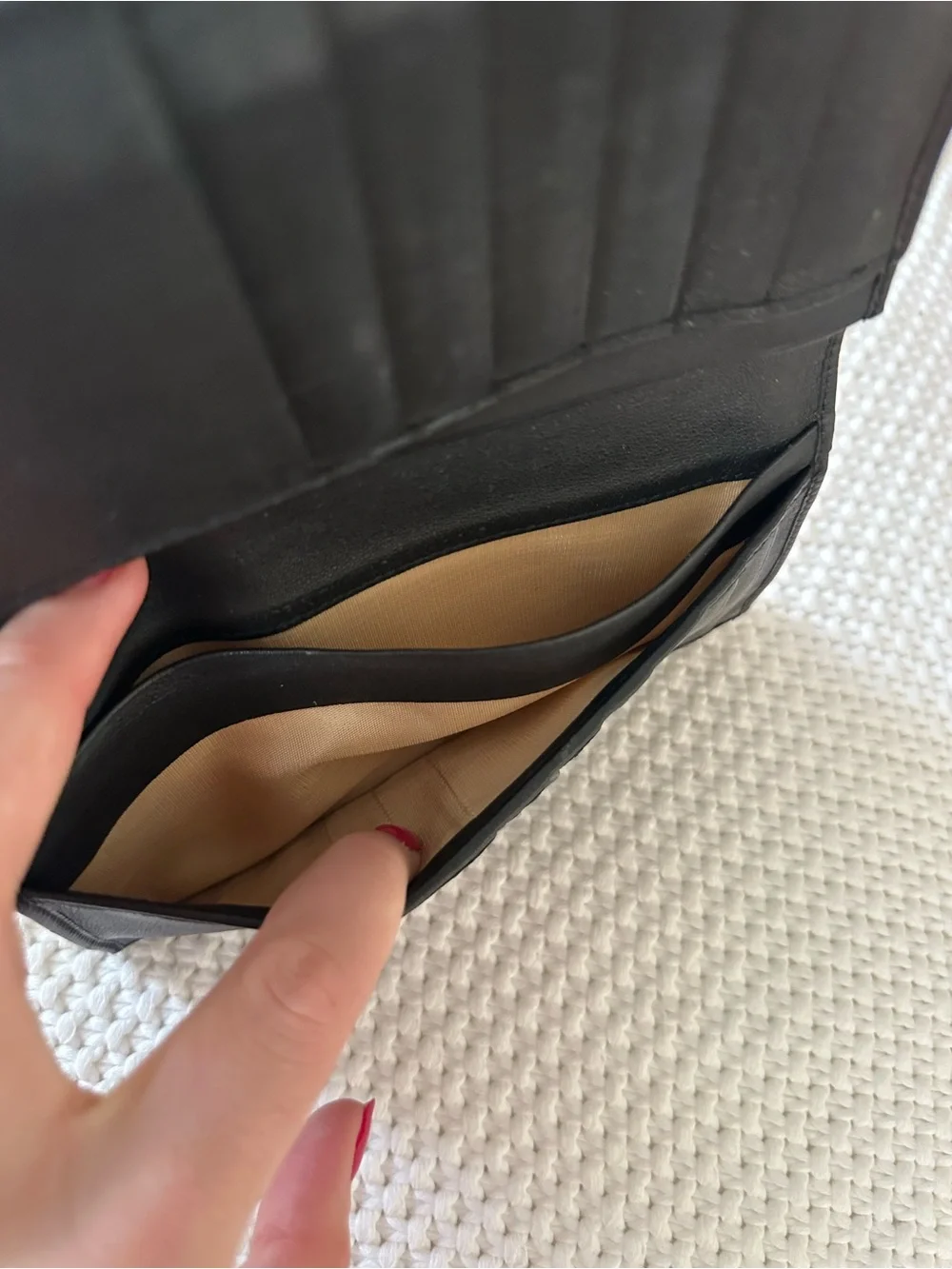 Dior D Charm Black Leather Wallet - Designer Style